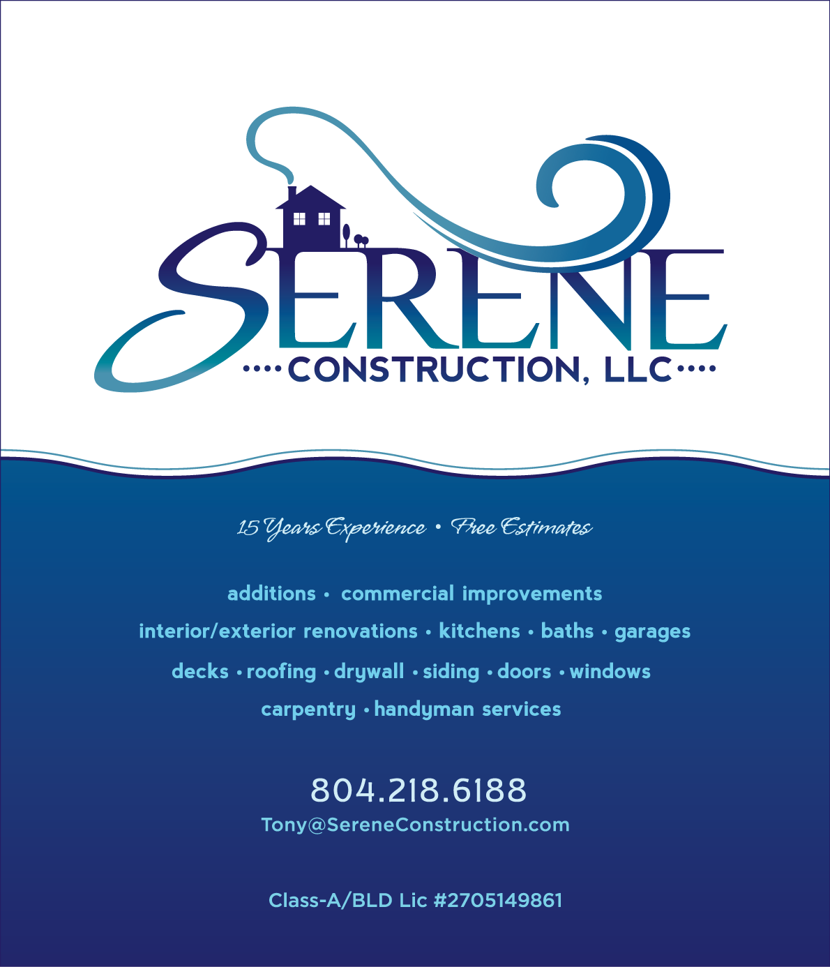 Serene Construction info graphic